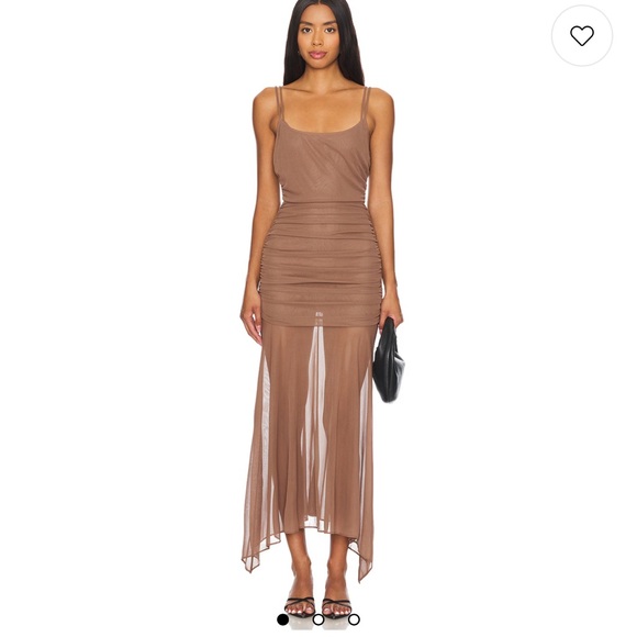 NBD Dresses & Skirts - NBD x Maggie MacDonald Maxi Dress in Brown